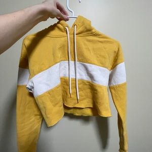 Yellow Garage cropped hoodie